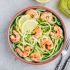 Espaguetis de calabacín con gambas