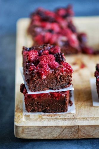 chocolate y frutos rojos