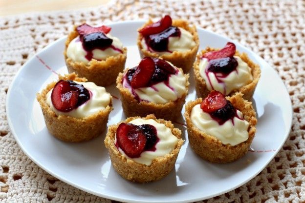 Mini Cheesecake de cerezas