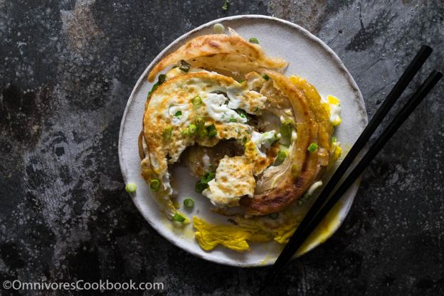 Panqueques chinos de cebollín