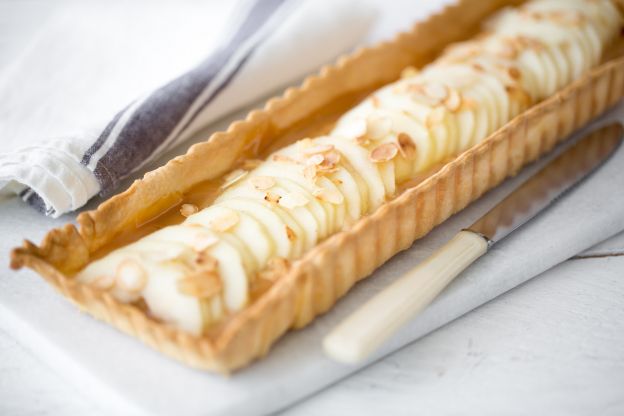 TARTA DE DULCE DE LECHE Y MANZANAS