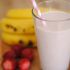 Coctel de plátano y fresa