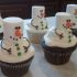 Muffins de hombre de nieve