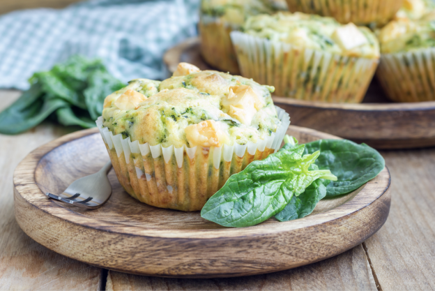 Muffins de espinaca y ricotta