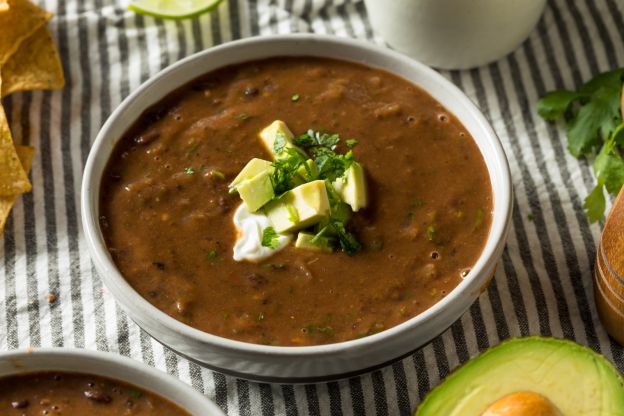 Sopa de frijoles negros