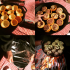 Muffins de canela dentro de cáscaras de aranjas
