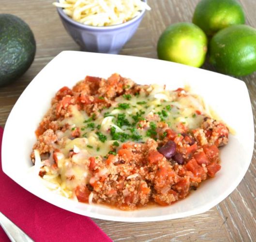 Chili de pavo con quinoa