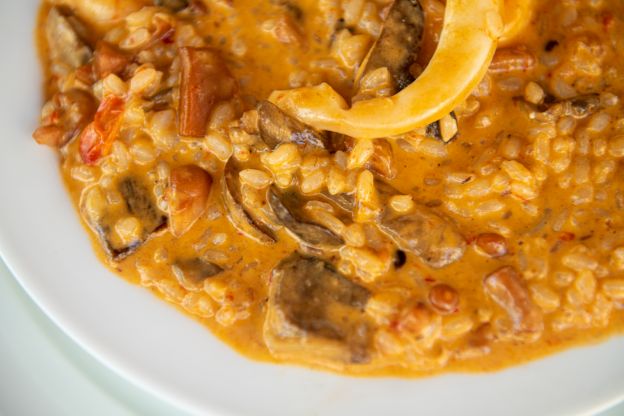Arroz caldoso con marisco