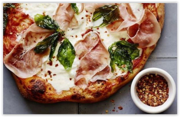 94. Pizza con burrata