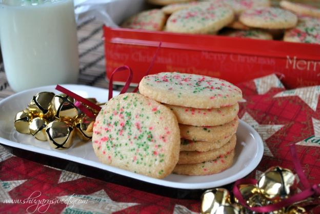 Galletas con confetti navideño