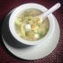 Sopa de huevo de codorniz