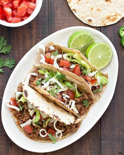 TACOS FÁCILES DE CARNE PICADA
