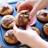 Muffins con jugoso interior de Nutella