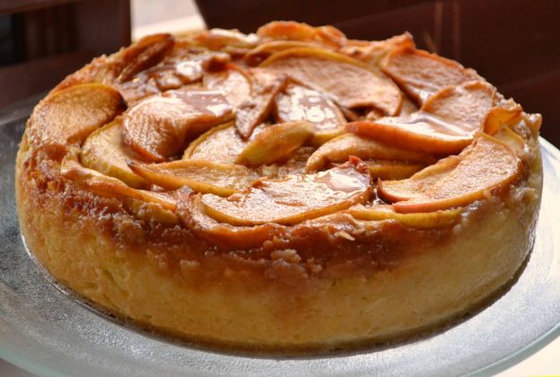 Cheesecake de manzana y caramelo