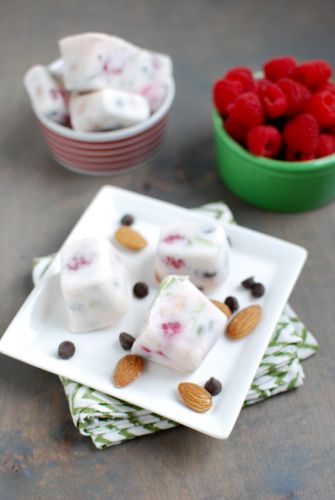 Bocaditos de yogur helado