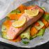 Salmón al horno con verduras
