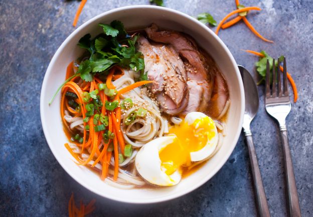 Ramen rápido con espaguetis