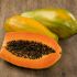 Papaya con frutos secos