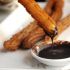 Cuatro churros con Nutella