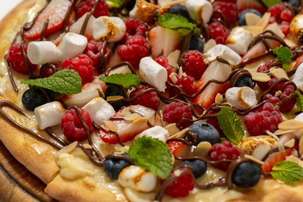 Pizza de fruta