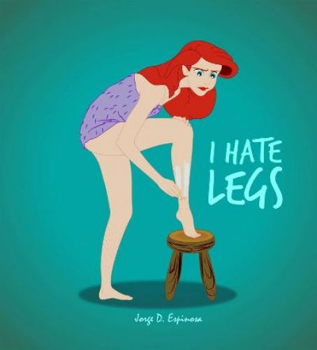 La Sirenita tiene que depilarse....