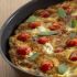 Fritatta con queso de cabra y tomates cherry