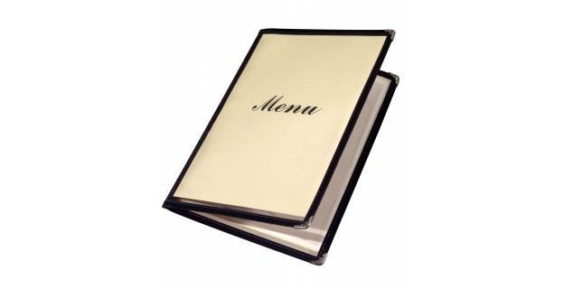 El menú sin precios