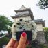 Un oningiri en el castillo de Odawa en Japón