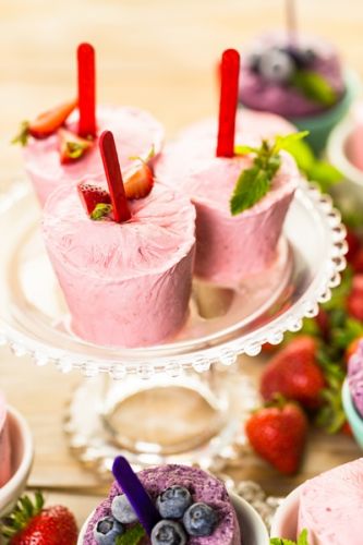 Paletas heladas caseras con leche de coco