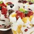 Parfait de yogur con frutas