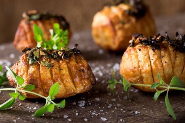 Patatas Hasselback