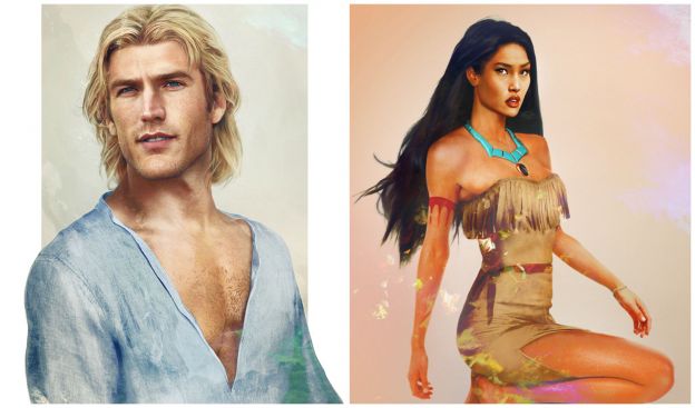 Pocahontas y John Smith