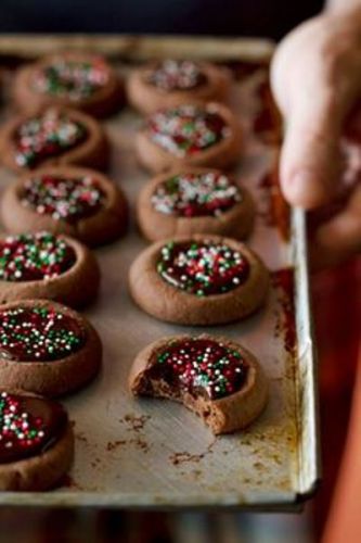 Galletas de chocolate navideñas