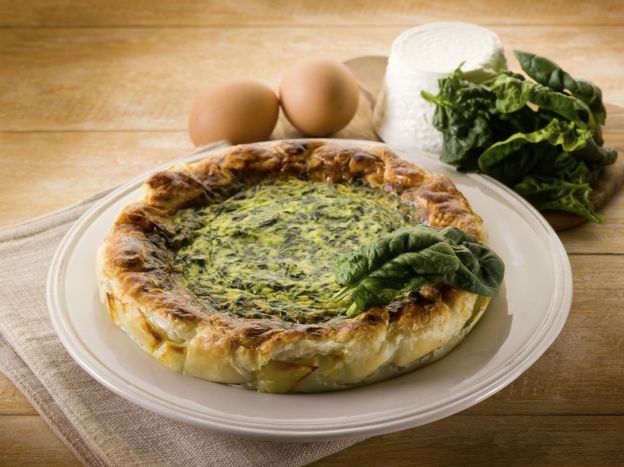 1. Quiche de espinacas