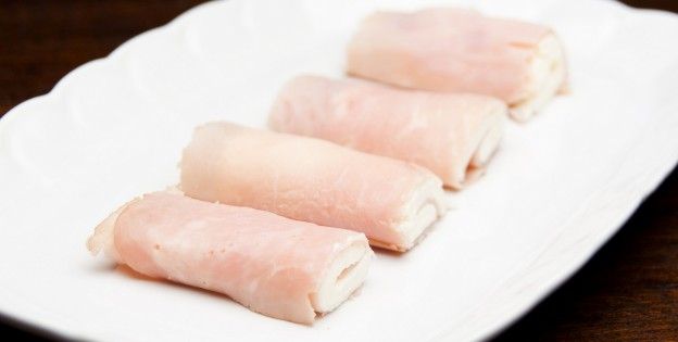 Rollitos de jamón y queso fresco