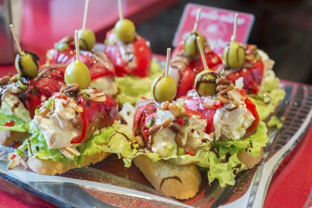 Pincho de pimiento y pescado
