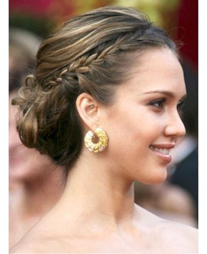 5. Moño bajo+ trencita