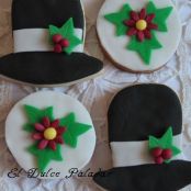 Galletas navideñas decoradas con fondant - Paso 2