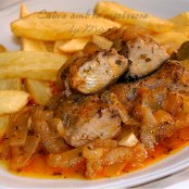 Melva encebollada. - Paso 1