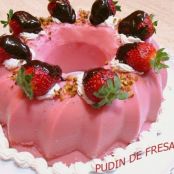Pudin de fresa