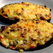 Berenjenas rellenas de pollo y queso - Paso 3