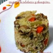 COUS COUS DE CALABACIN Y CHAMPIÑON.