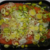 Lomos de salmón al horno con patatas - Paso 1