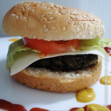 HAMBURGUESA DE LENTEJAS.