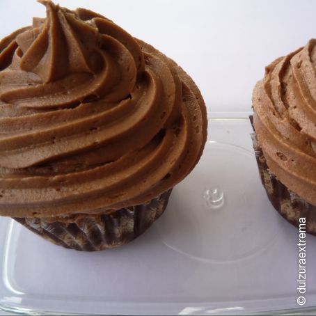 Cupcakes de plátano y avellana