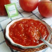 Mermelada de tomate y aceite con edulcorante Stevia