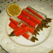 Palitos de cangrejo con espàrragos