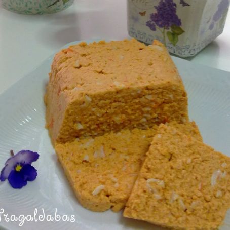 Pastel de cangrejo y pimientos