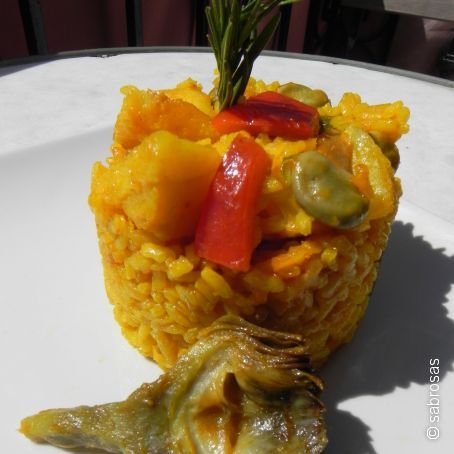 Arroz con Bacalao y Verduritas de la Huerta