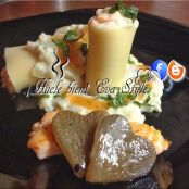 Paccheri rellenos de salmón - Paso 5